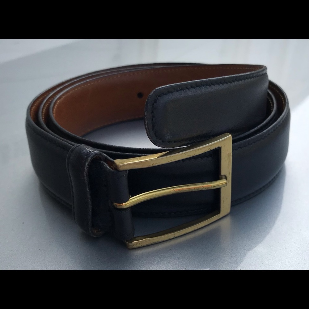 Trafalgar Mens 36 Belt Black Glove Leather